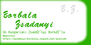 borbala zsadanyi business card